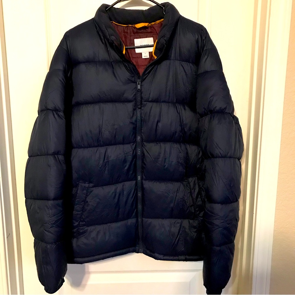 Navy Blue old Navy Puffer winter jacket